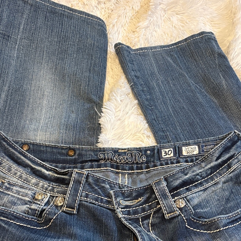 Miss Me Dark Blue Boot Cut Jeans